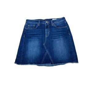 Bridge by Gly dark wash denim stretch‎ miniskirt size 26 Buckle brand